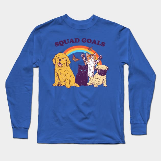 Squad Goals Long Sleeve T-Shirt by Hillary White Rabbit